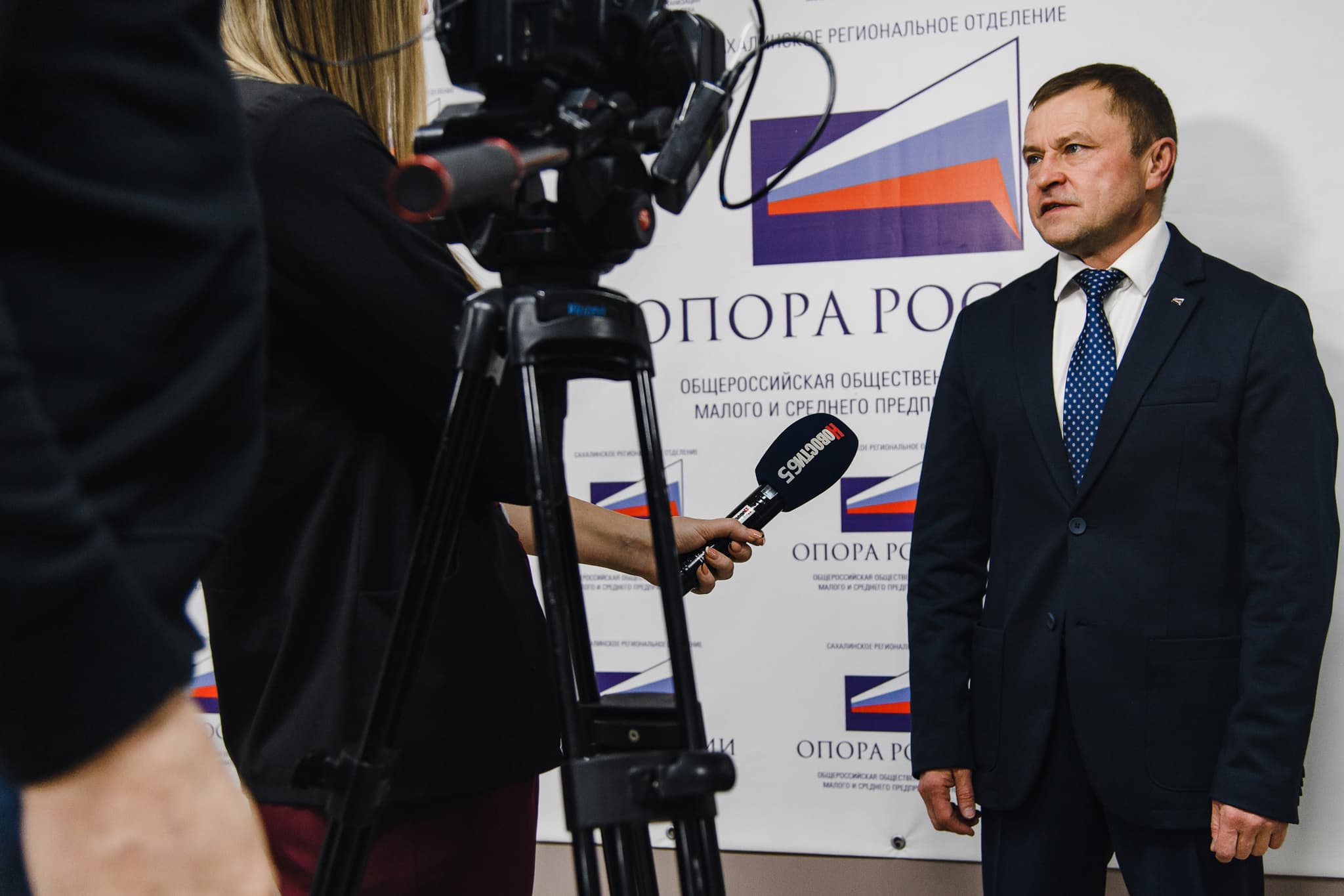 Интервью для регионального телевидения на площадке отделения